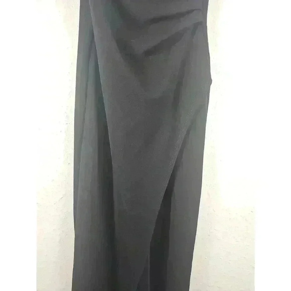 Emerald Sundae Black Sleeveless V Neck Spaghetti Strap Formal Maxi Dress Small - Picture 5 of 7